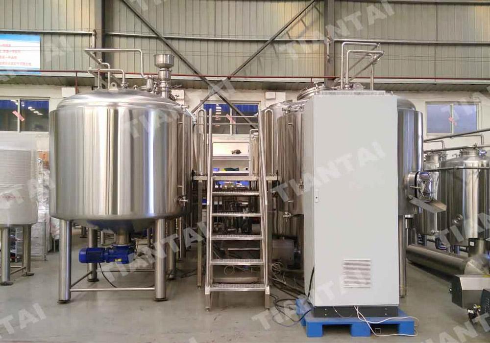 Automated 2000L four vessel brewery--PLC control